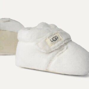 UGG Bixbee Booties Infant Faux Fur Cozy White - Size 0/1